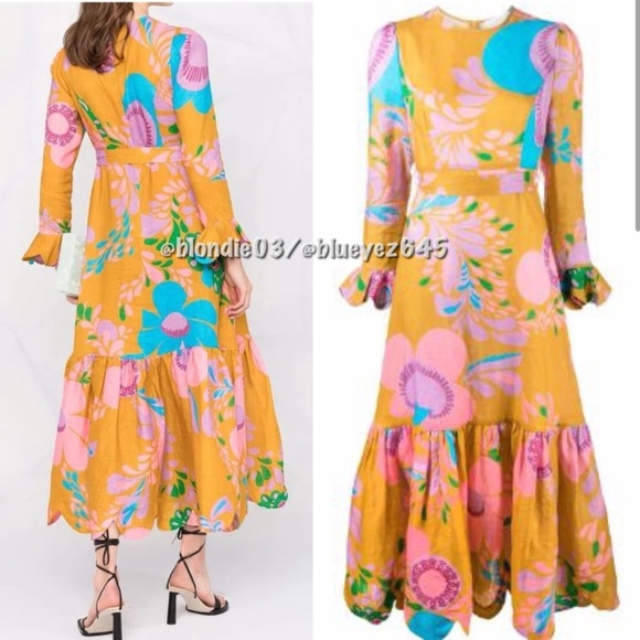 Zimmermann Teddy Frill Hem Linen 0/XS - Picture 2 of 5